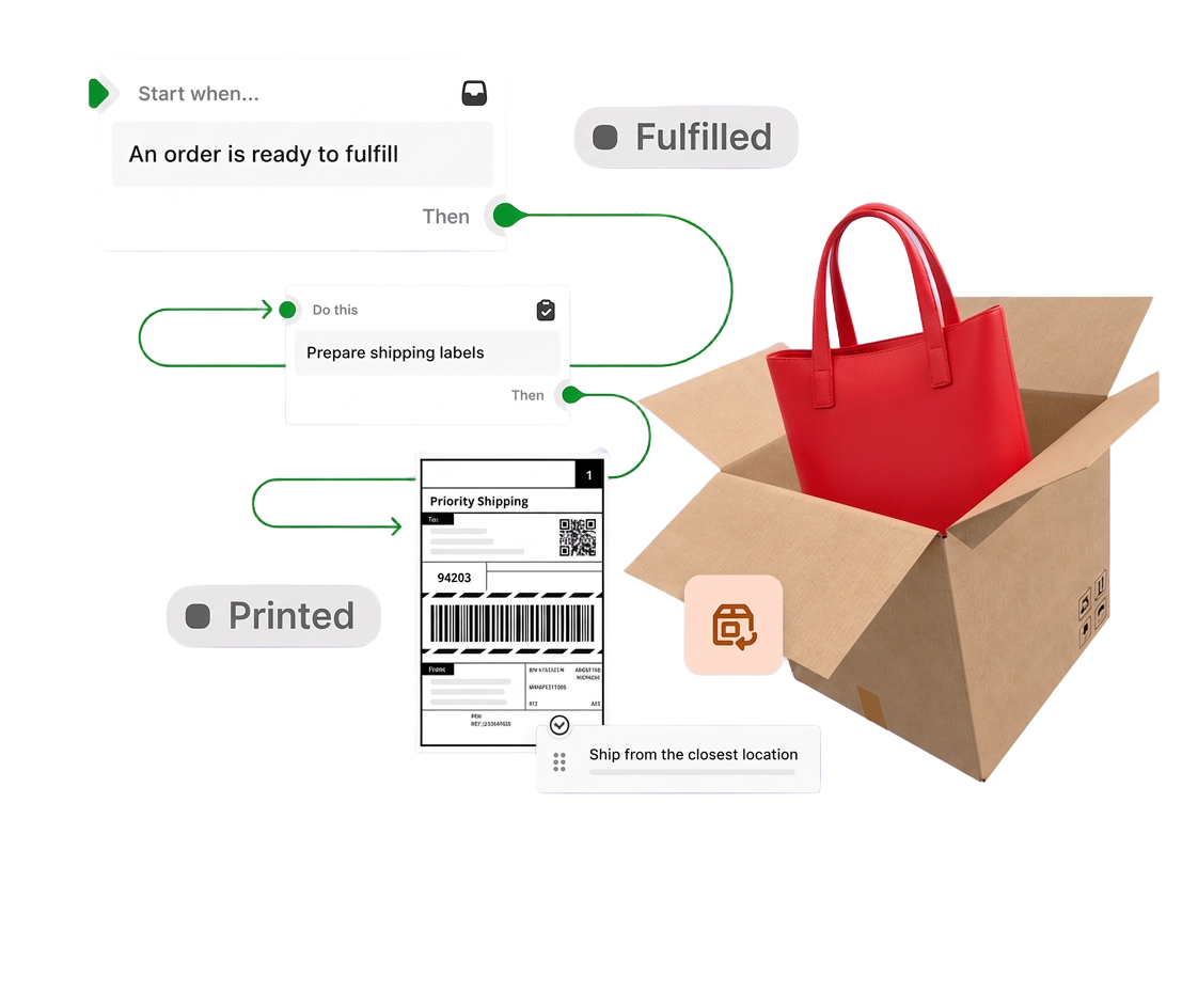Bumpa inventory management dashboard with order workflow, shipping label and packaged product