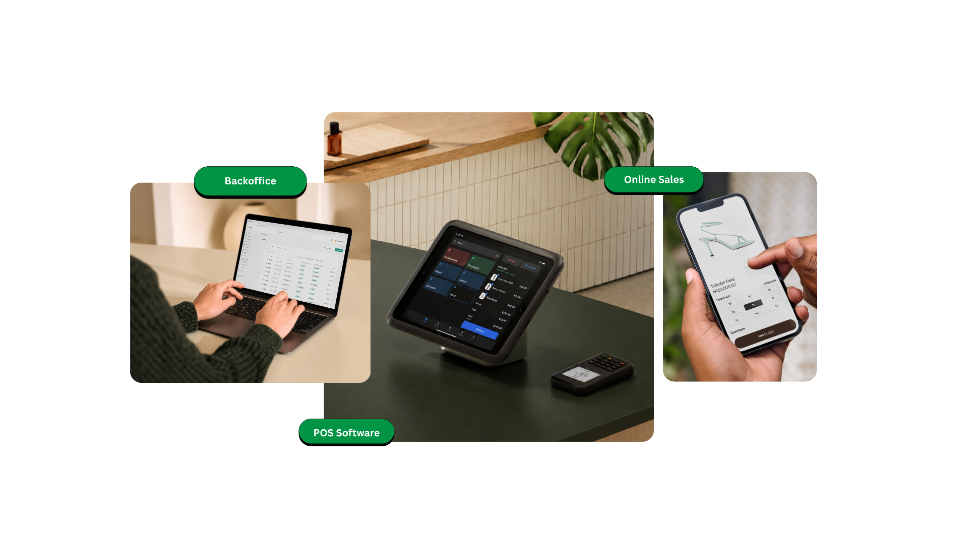 Bumpa platform across backoffice, POS software, and online sales