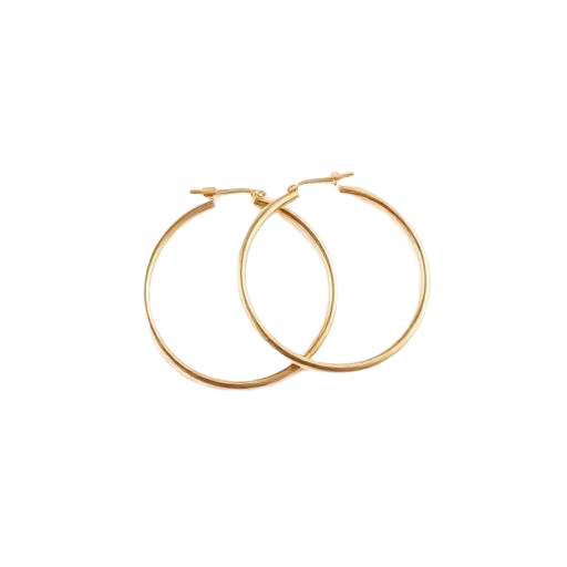 Bespoke Gold Hoop Earrings