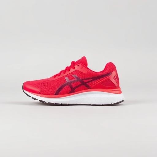 Red running shoe